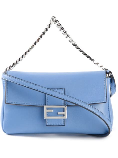 fendi baguette blue|fendi baguette black leather.